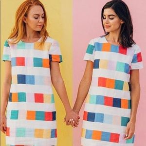 Anthro Corey Lynn calter Clare linen dress in med